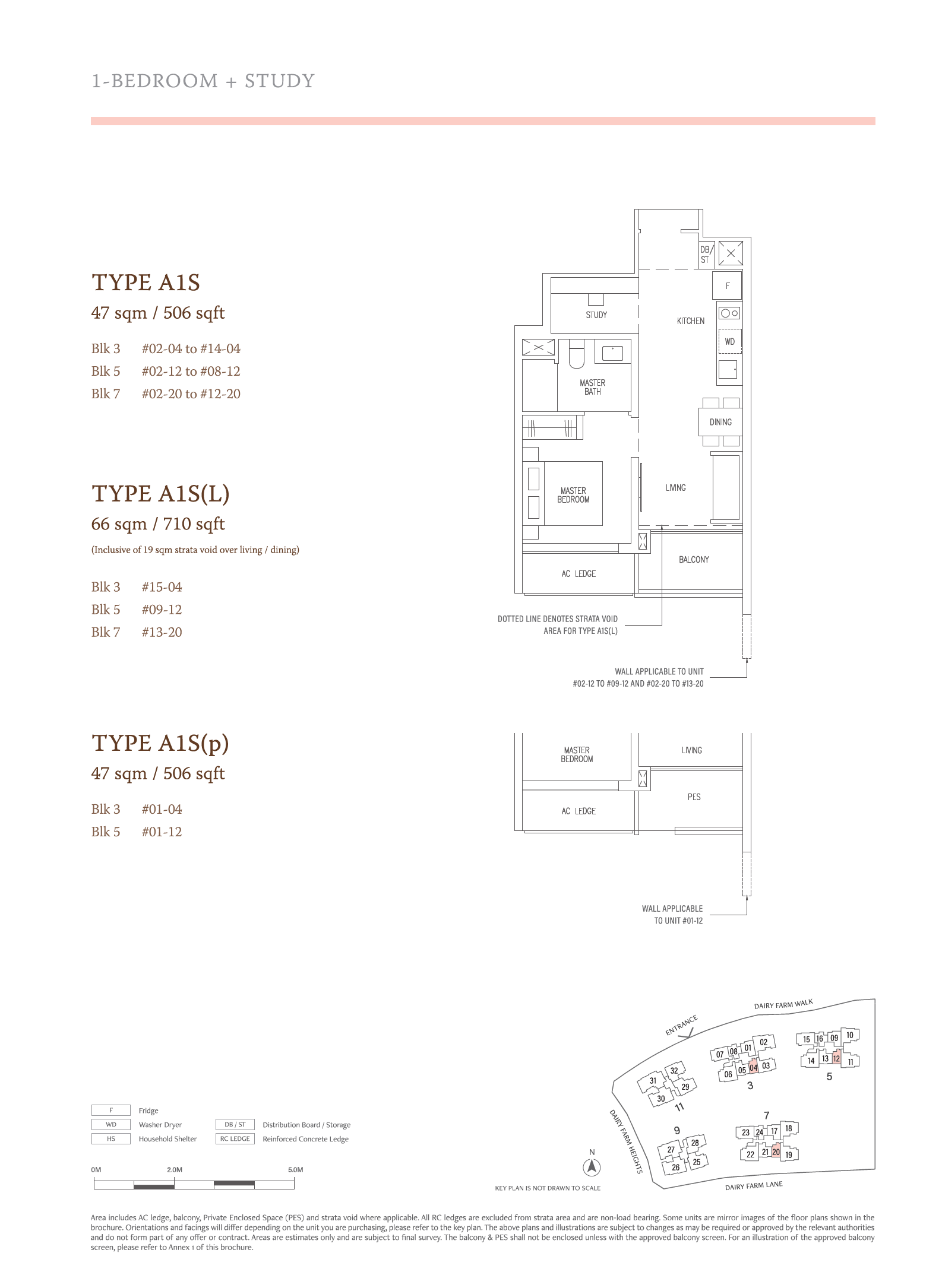 The Botany at Dairy Farm 1 Bedroom Floor Plan 2