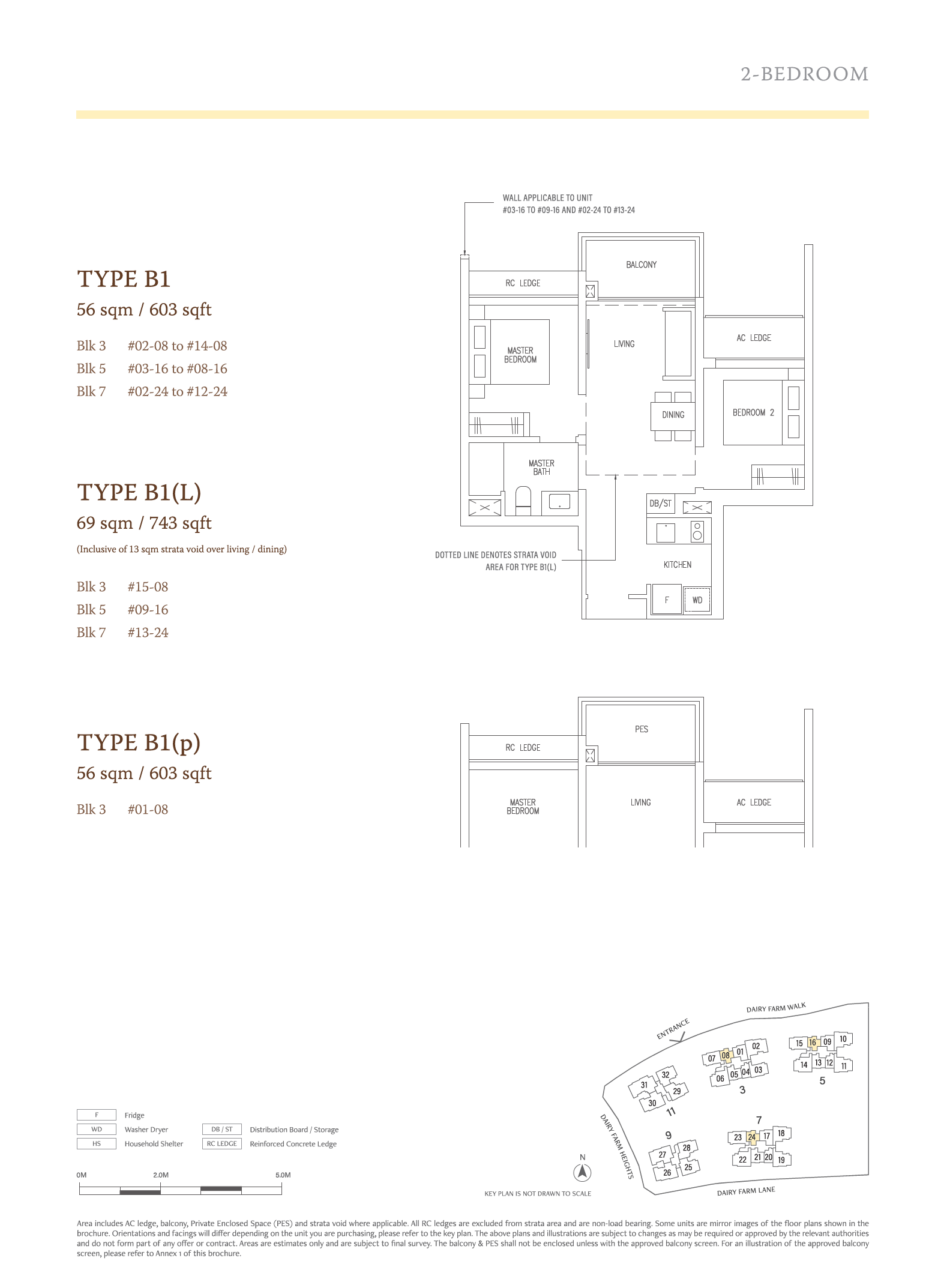 The Botany at Dairy Farm 1 Bedroom Floor Plan 6