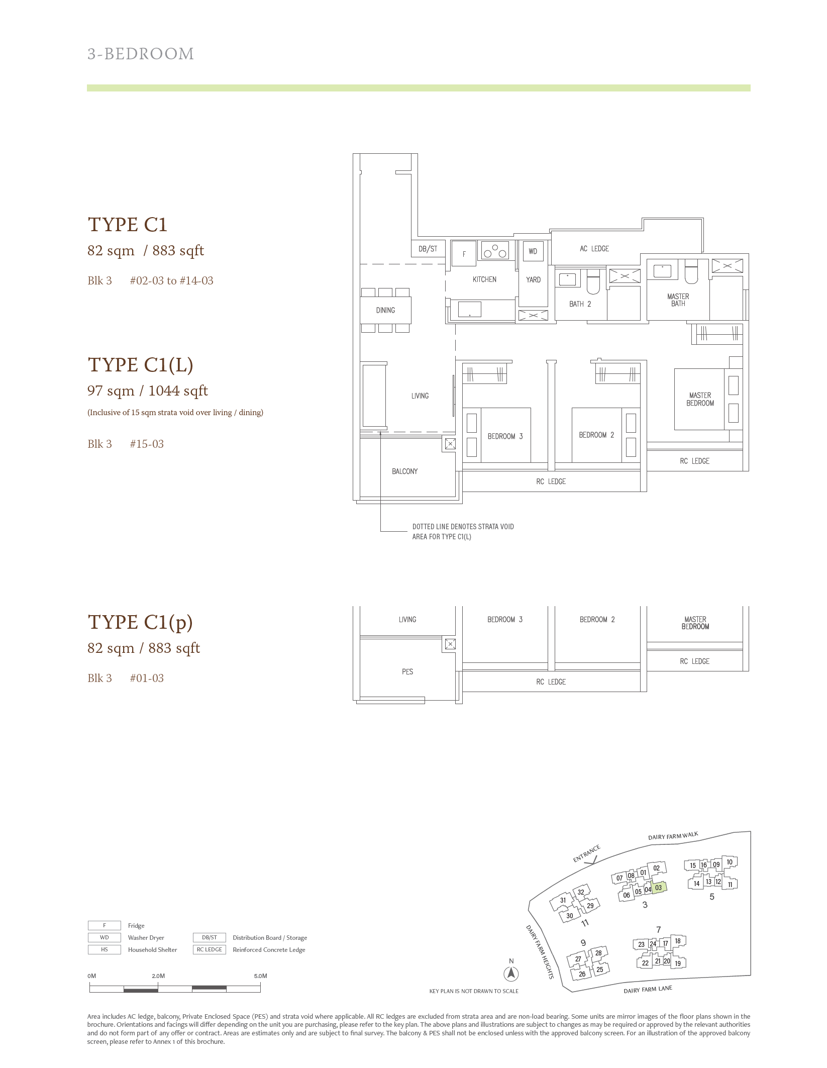 The Botany at Dairy Farm 1 Bedroom Floor Plan 8